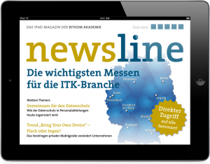 iPad-Magazin newsline von der Bitkom Akademie Ausgabe 1/2012 iPad Magazin newsline Bitkom Akademie mattheis. Werbeagentur Berlin