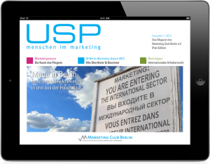 iPad Magazin USP - Menschen im Marketing vom Marketing Club Berlin 1 2012 iPad Magazin USP Marketing Club Berlin MCB mattheis. Werbeagentur Berlin