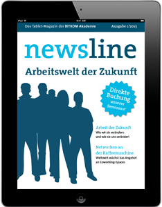 iPad Magazin newsline von der Bitkom Akademie Ausgabe 1/2013 iPad Magazin newsline Bitkom Akademie mattheis. Werbeagentur Berlin