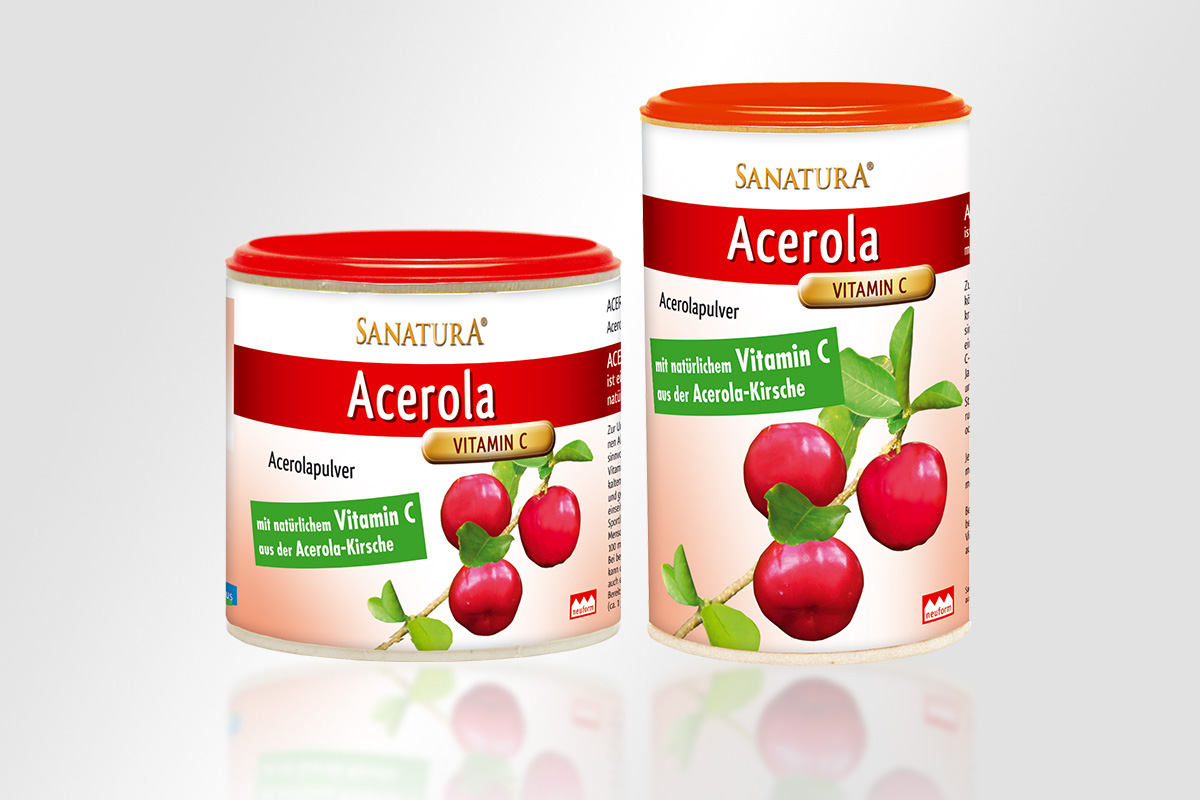 Sanatura Nahrungsergänzungsmittel Acerola Instant vitamin mattheis werbeagentur berlin