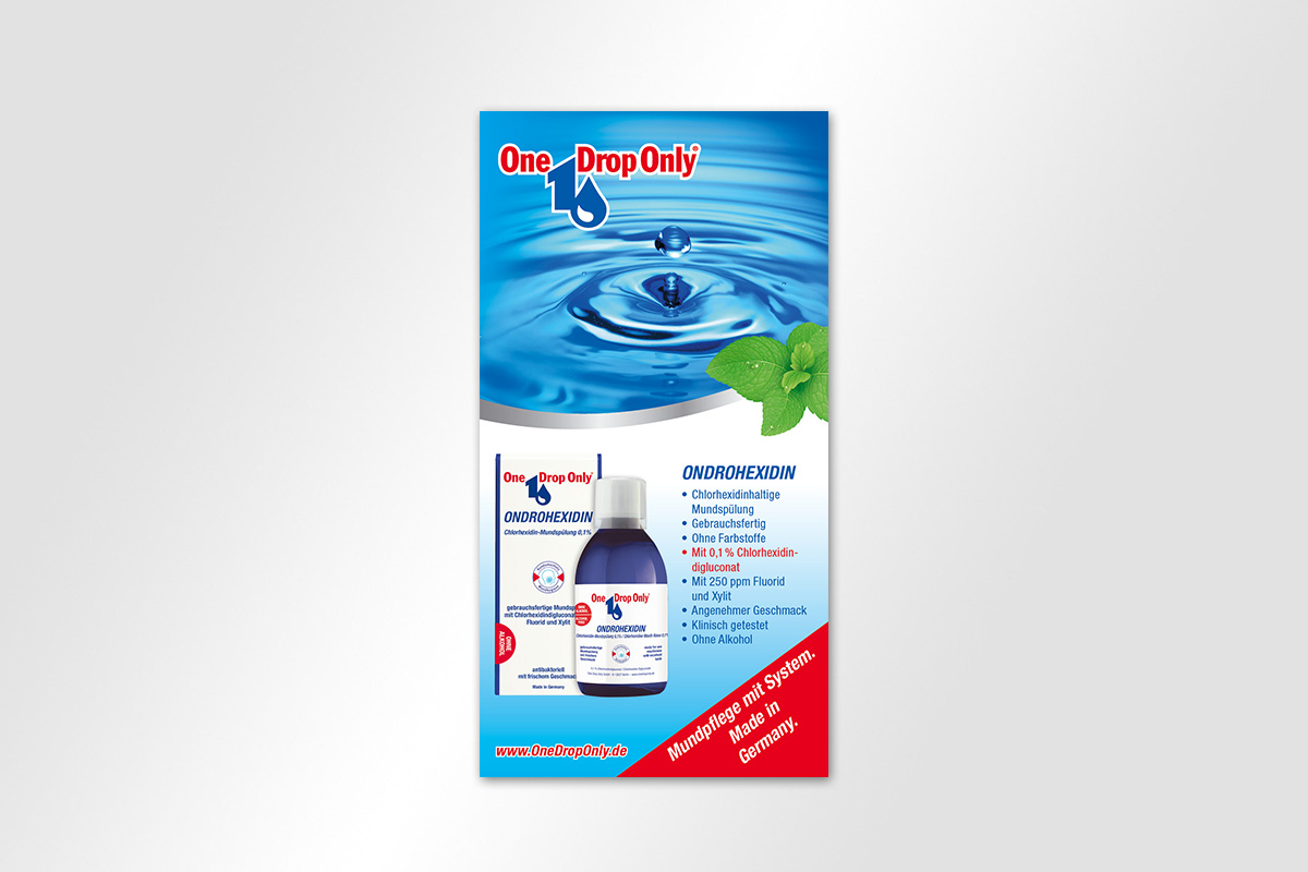 One Drop Only Anzeige Ondrohexidin | mattheis. Werbeagentur Berlin