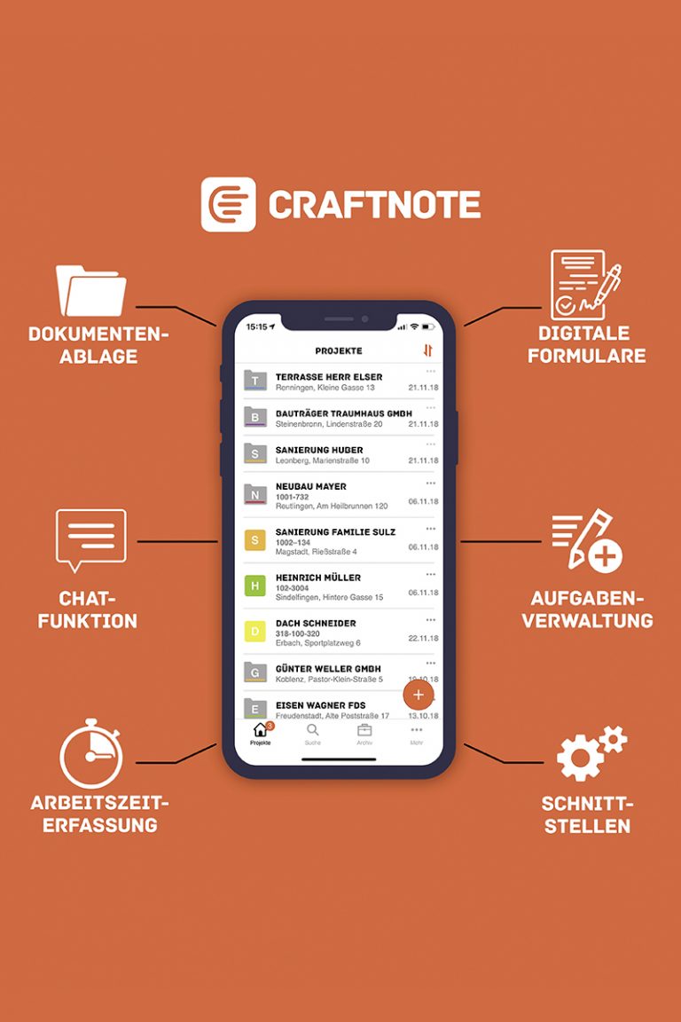Craftnote Handwerker App Verbindet Baustelle Mit B ro Apptipp