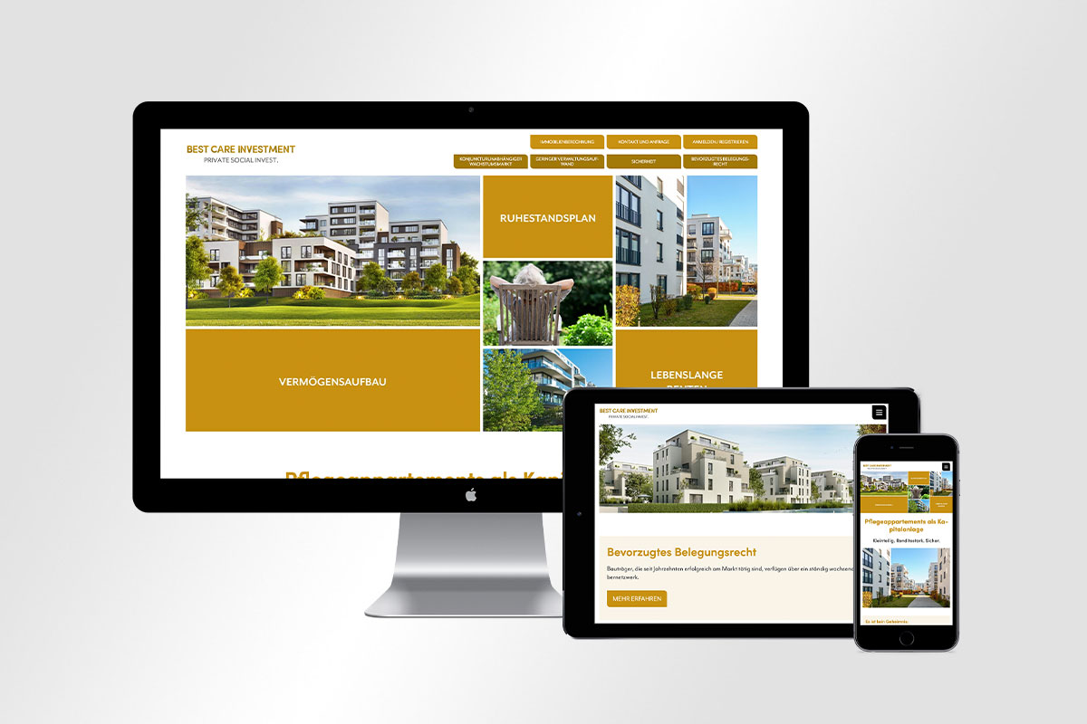 Webdesign Best Care Investment