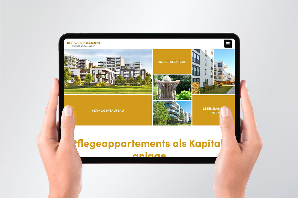 Webdesign Best Care Investment