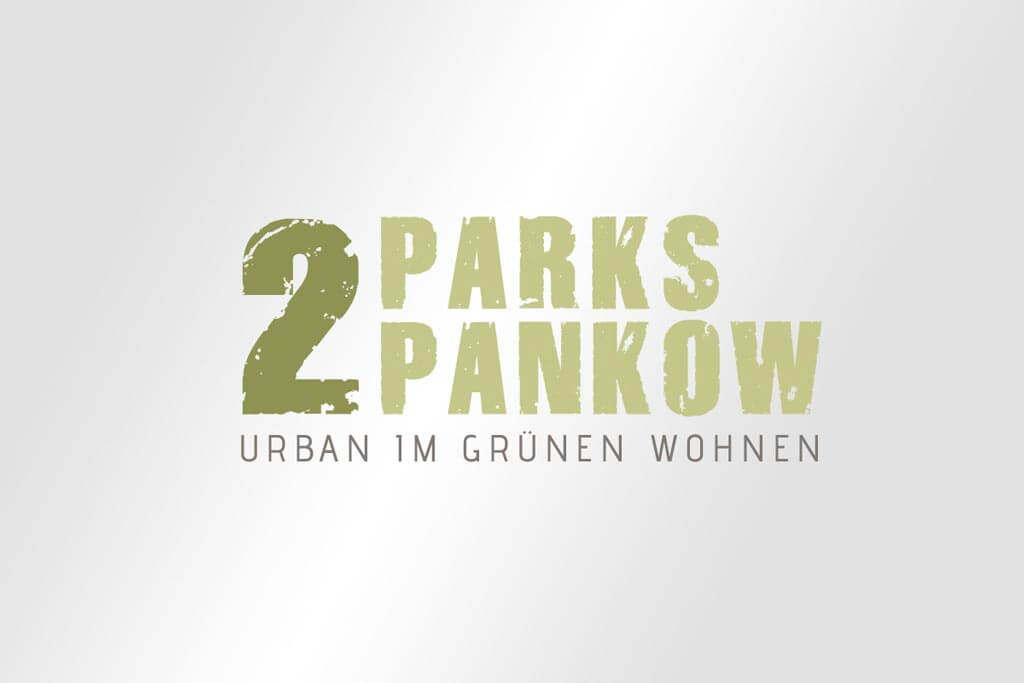 Corporate Design Immobilienmarketing 2Parks Pankow Urban im grünen Wohnen