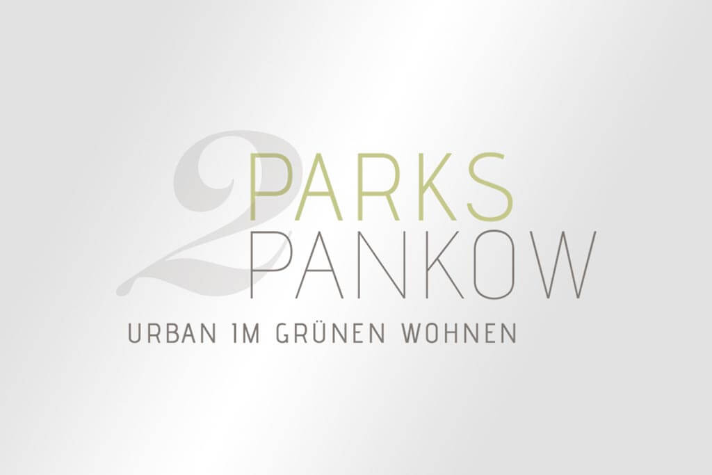 Corporate Design Immobilienmarketing 2Parks Pankow Urban im grünen Wohnen