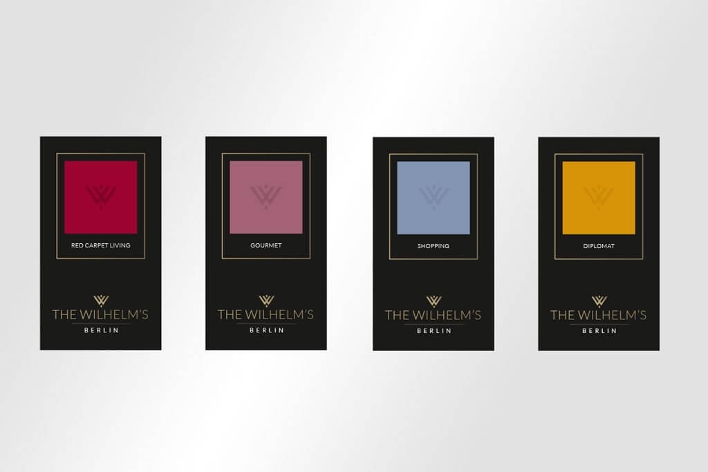 Corporate Design Immobilienmarketing Anwendungen Logo The Wilhelm´s Berlin
