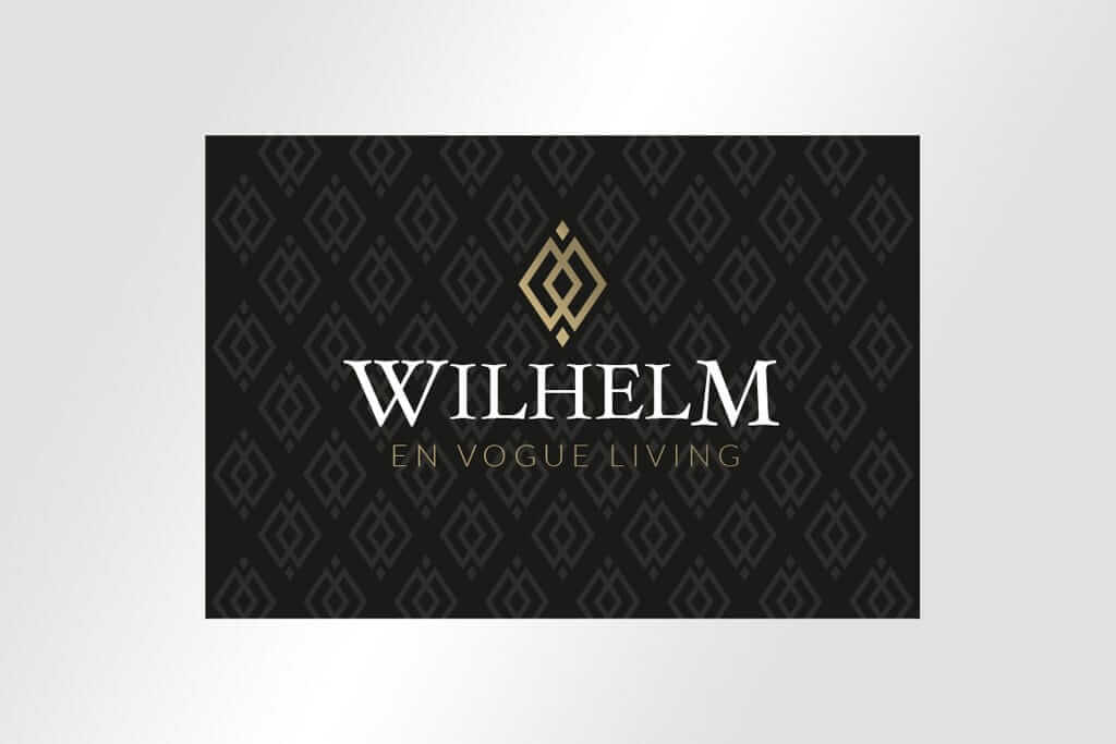 Corporate Design Immobilienmarketing Logodesign edel Wilhelm en vogue living