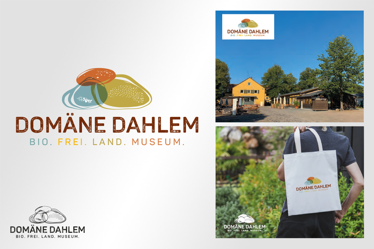 Das Branding der Domäne Dahlem umfasst ein einheitliches Corporate Design.