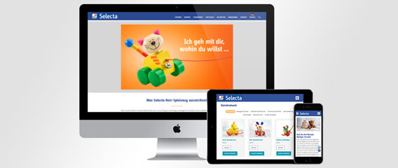 Mattheis Werbeagentur Pressetext: Selecta® Holzspielzeug neue Website und Kampagne