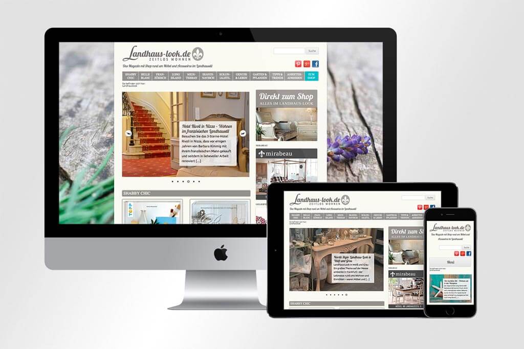Webdesign Landhaus-Look | Mattheis Werbeagentur
