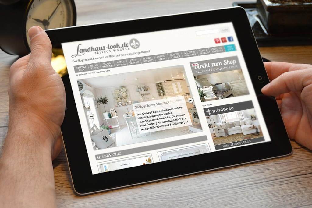 Webdesign Landhaus-Look | Mattheis Werbeagentur