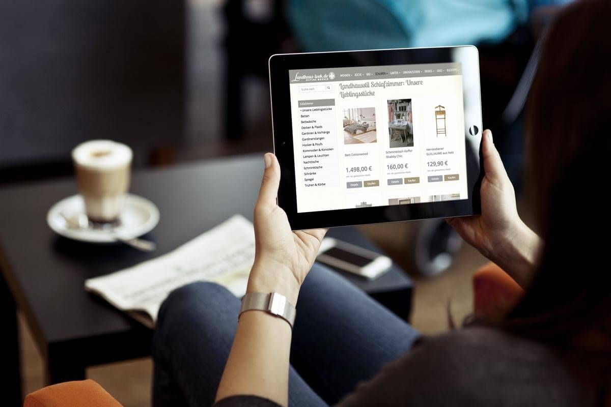 Webdesign Landhaus-Look Shop | Mattheis Werbeagentur