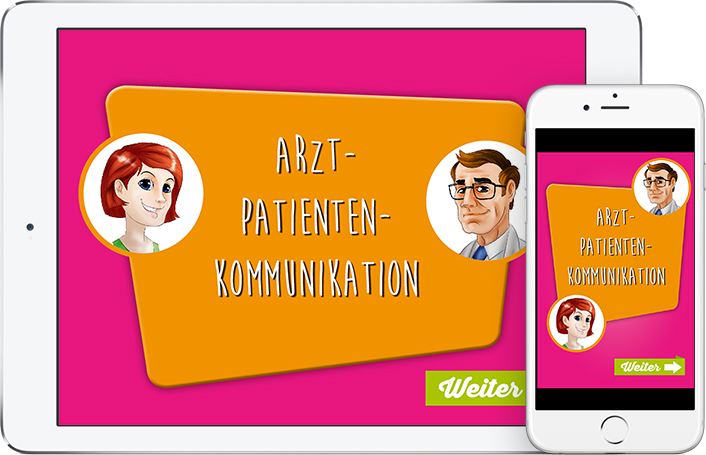 tablet-smartphone-mamma-mia-app Mama Mia! Appdesign Healthcare – Arzt Patientin Kommuniekations App Smartphone und Tablet