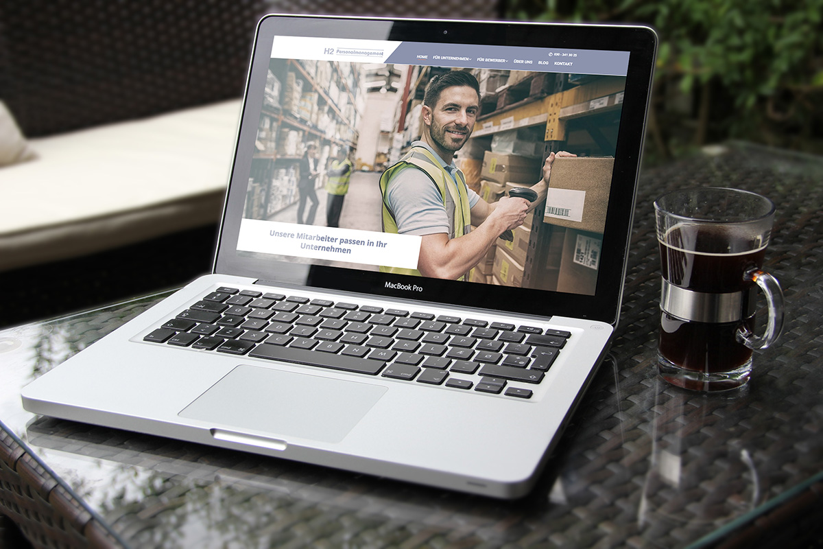 Responsive Webdesign mit Jobseek für H2 Personalmanagement Stellenangebote