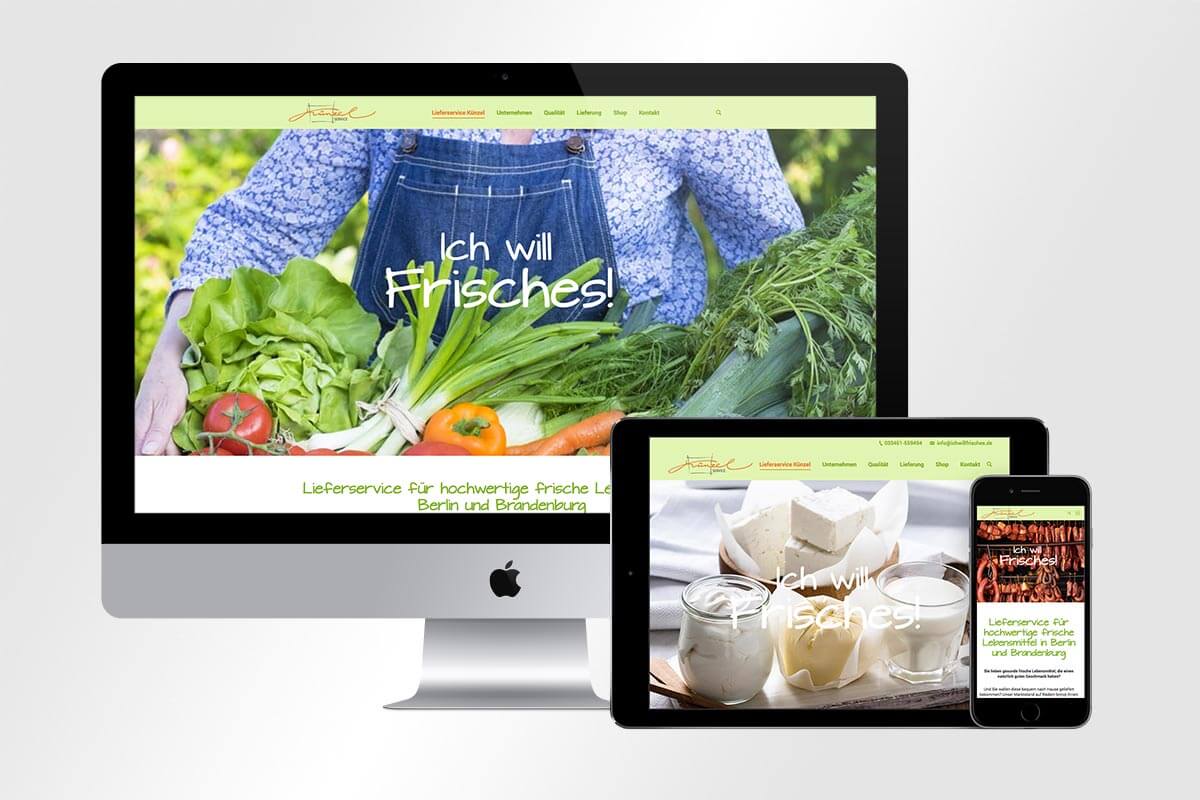 Webdesign ichwillfrisches.de – Künzel Service | Mattheis Werbeagentur